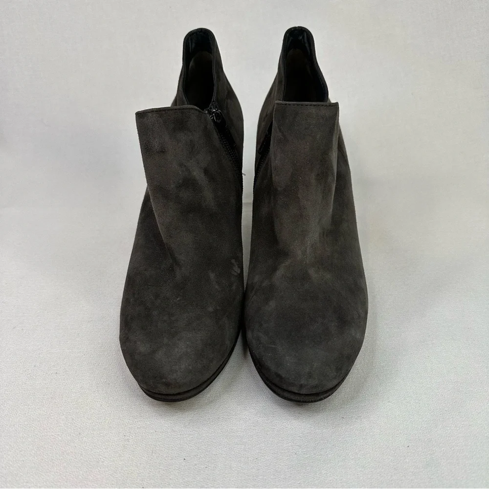 Paul Green Suede Ankle Bootie Charcoal Gray 8.5